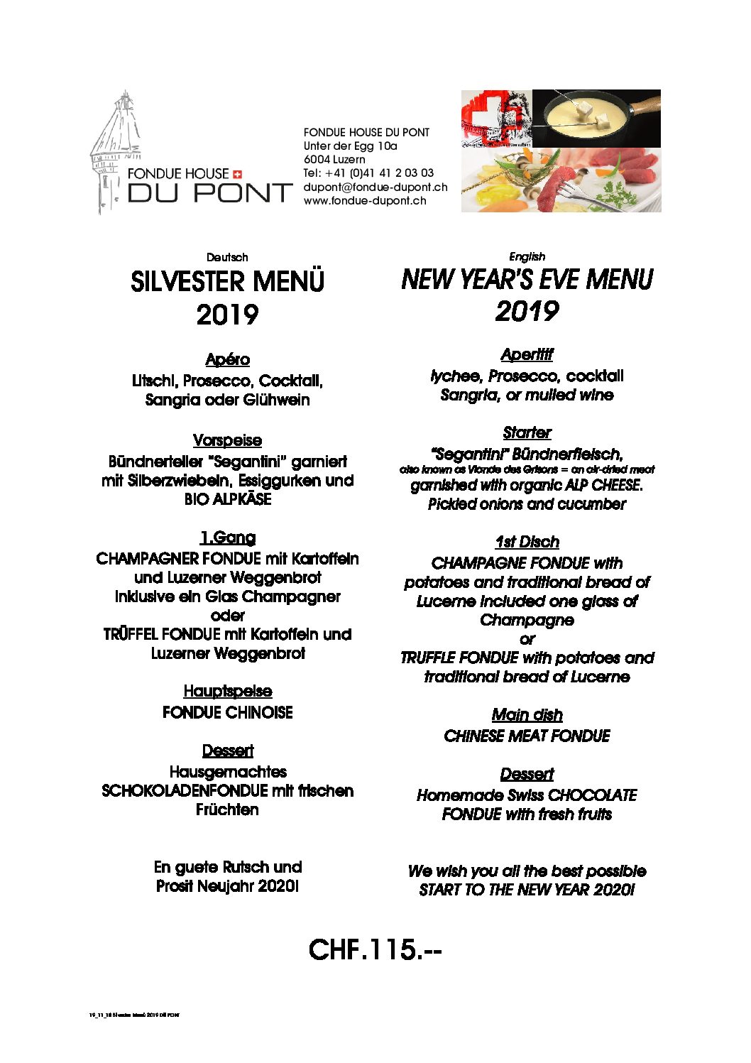 FONDUE HOUSE DU PONT